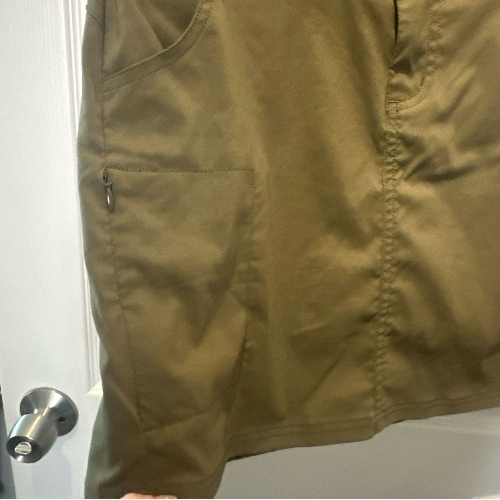 Prana Skort Womens Green Halle Skort Size 8 Outdoor Hiking Nylon w/ Drawstring - Picture 2 of 8